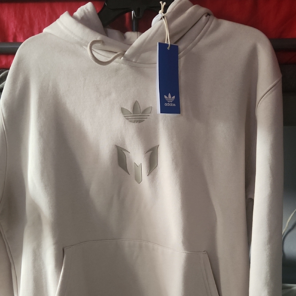 Adidas Men's Off-White Hoodie